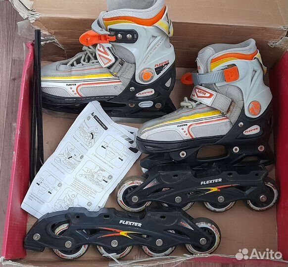 Коньки+ролики 2в1+ вдap защита