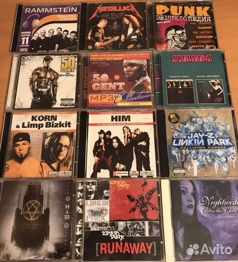 Музыкальные cd диски linkin park, Metallica, Scorp