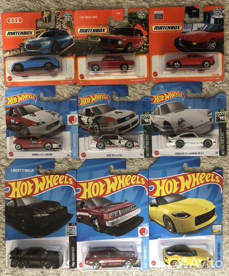 Машинки Hot wheels matchbox