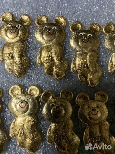 Значок олимпийский мишка