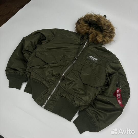 Fur бомьер Alpha Industries CWU-45 Hood bomber