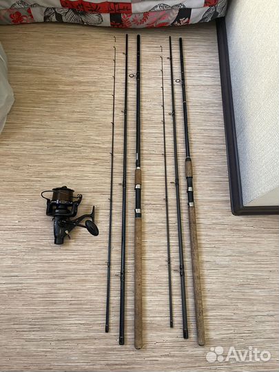 2 фидера и карповая катушка