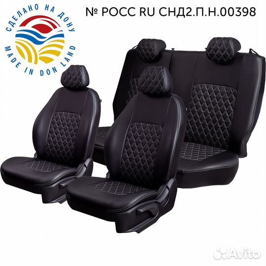 Авточехлы из экокожи на Chevrolet Lacetti (5043)