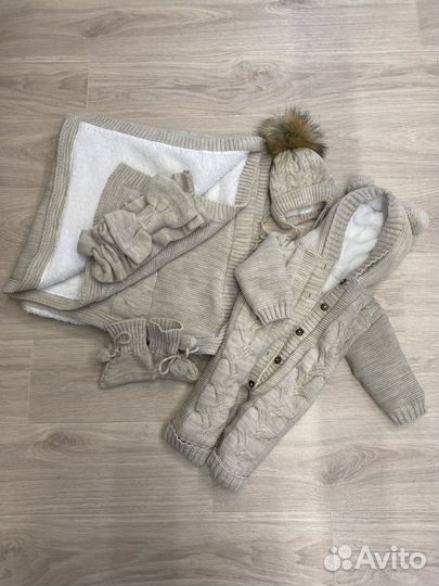 Теплый комплект на выписку