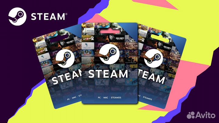 Steam пополнение баланса (RU/KZ/UA)