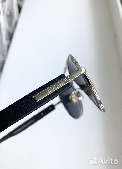 Очки Bvlgari Aviator металлические поляризационные