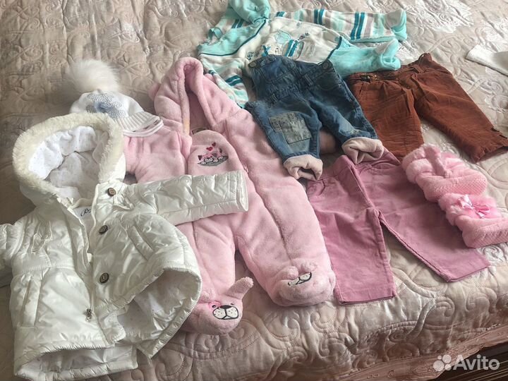 Детская одежда для девочек пакетом на 6месяцев