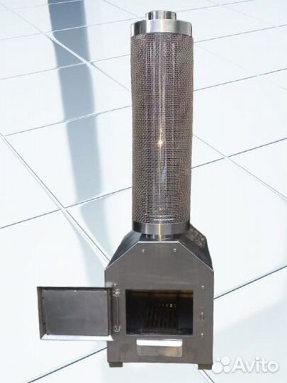 Печь для купели наружного типа 60-65 кВт aisi 304