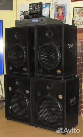 Колонки F.Audio 2160W Pro 4шт+Усилок+Микшер+Mic