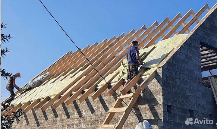 Строительство домов, крыш, фундамент и др