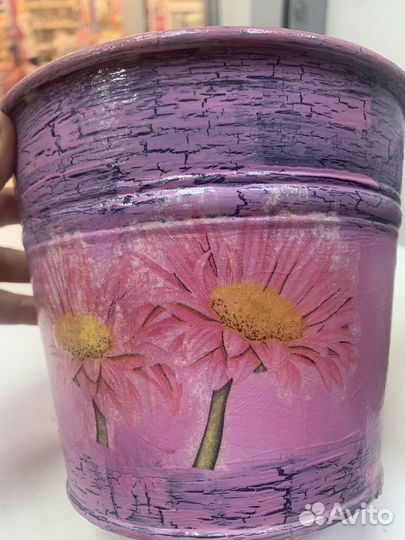 Ведерко оцинкованное (Икеи)для цветов