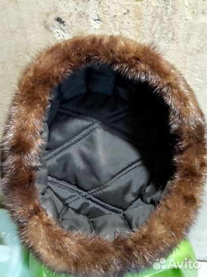 Норковая шапка формовка, мужская, р.56-57, новая