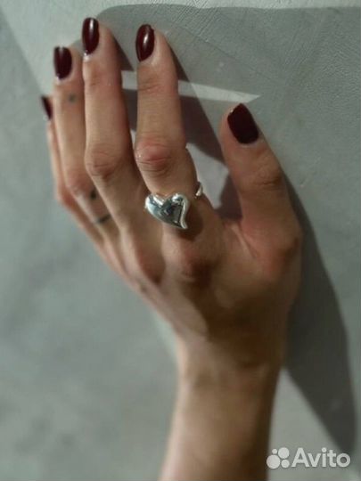 Кольцо сердце