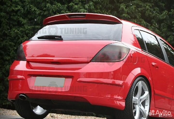 Накладка на задний бампер OPC Line Opel Astra Н 5D