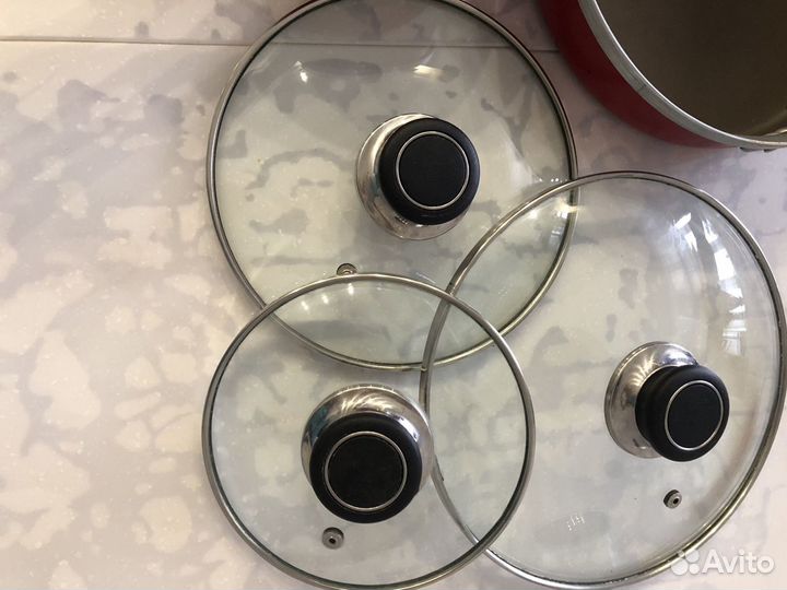 Набор посуды 4 штуки+крышки