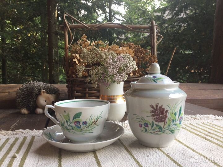 Чайная пара фарфор СССР