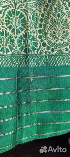 Шарф Индия. Шёлк, золотая нить