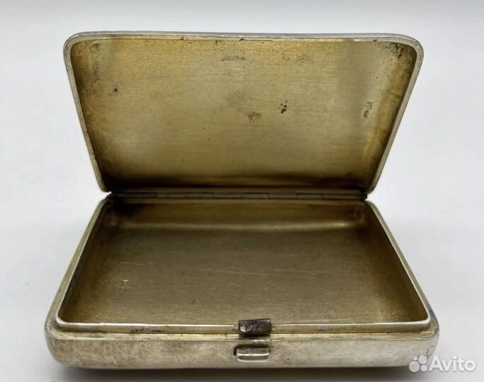 Портсигар «Виды Москвы» серебро 84 проба