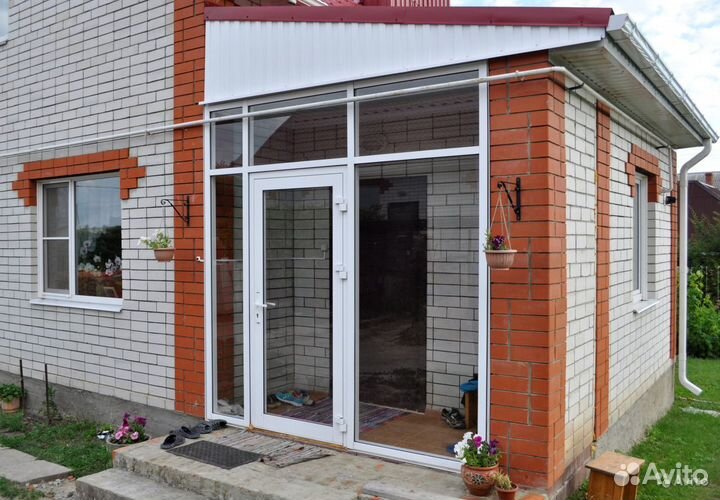 Входная группа с дверью Алюминий в рассрочку в дом