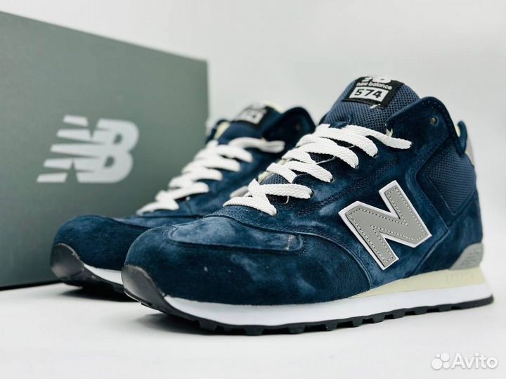 Кроссовки New Balance 574 Кожаные Зимние