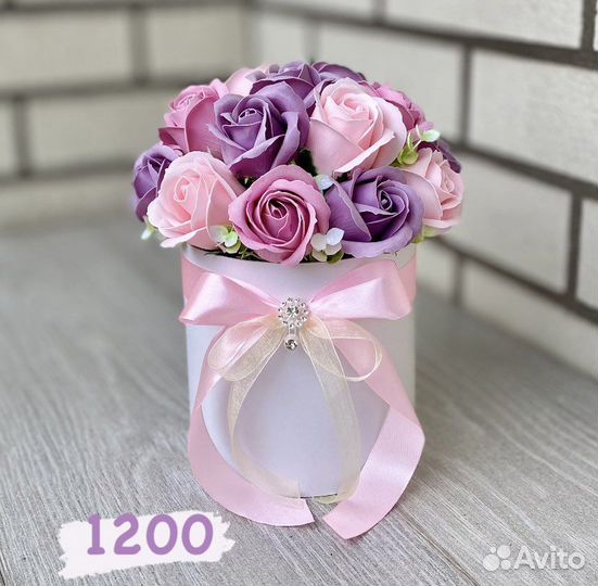 Розы из мыла