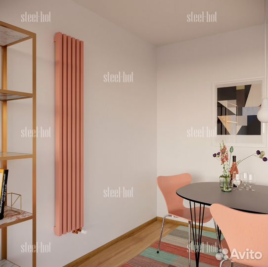 Вертикальный дизайн радиатор Steel V от производит