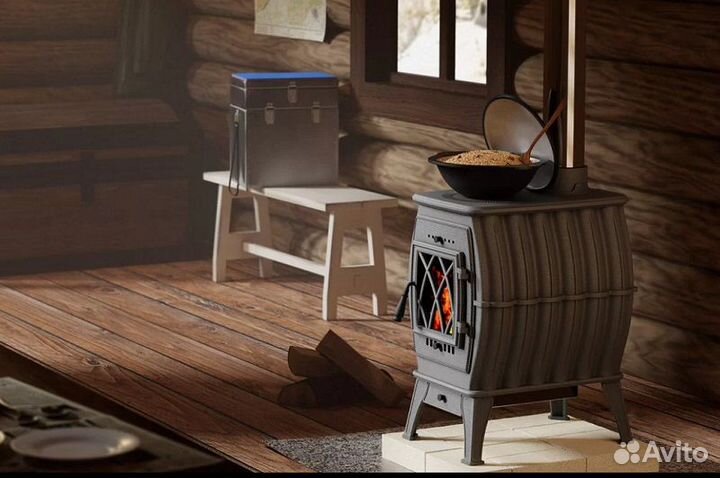Печь отопительно варочная бахта