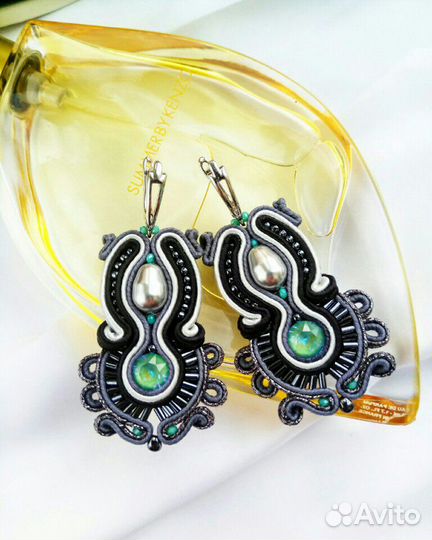 Сутажные серьги
