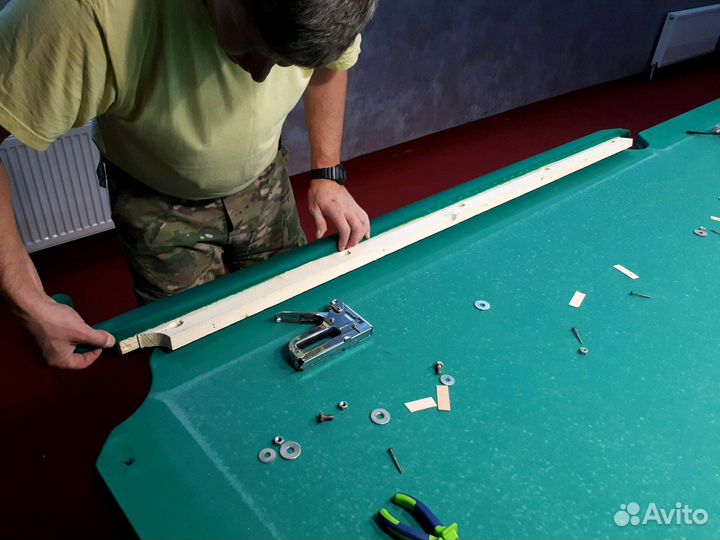 Ремонт и перетяжка бильярдных столов