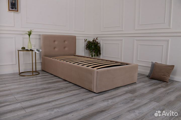 Кровать новая 80х200 Роза велюр