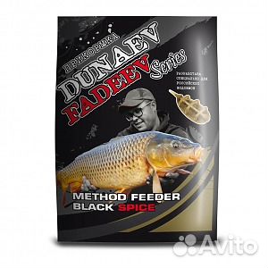Прикормка Dunaev Fadeev 1кг method black spice