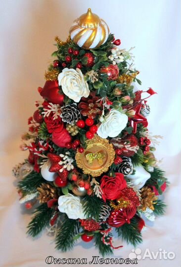 Декоративная ёлочка, новогодняя композиция