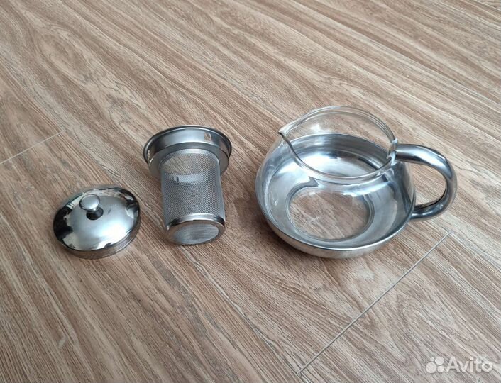 Заварочный чайник металлический irit