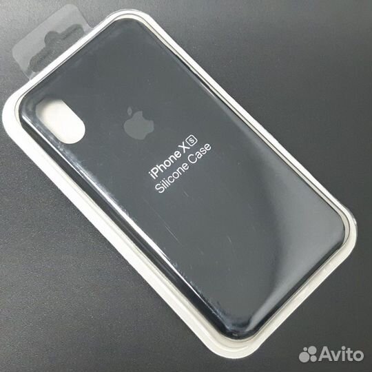 Силиконовый чехол на iPhone X / XS чёрный