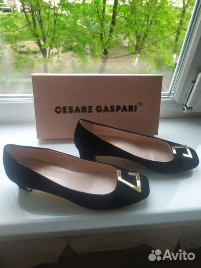 Туфли натуральная замша 40