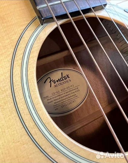 Акустическая гитара Fender CD-60