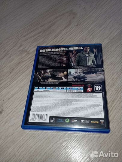 Mafia 3 на ps4 диск