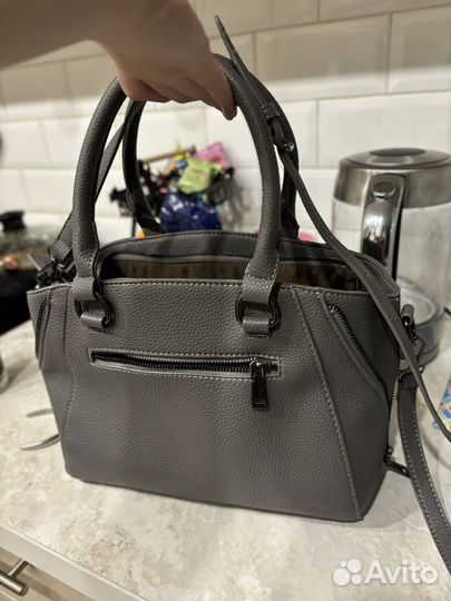 Сумка женская искуственная кожа серая