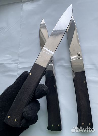 Складной нож, 95х18, без чехла, граб