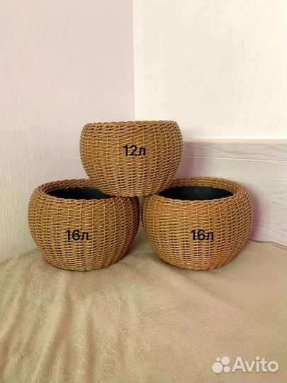 Корзина-кашпо вазон уличный