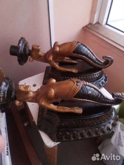 Резьба по дереву. Львица грифон светильник