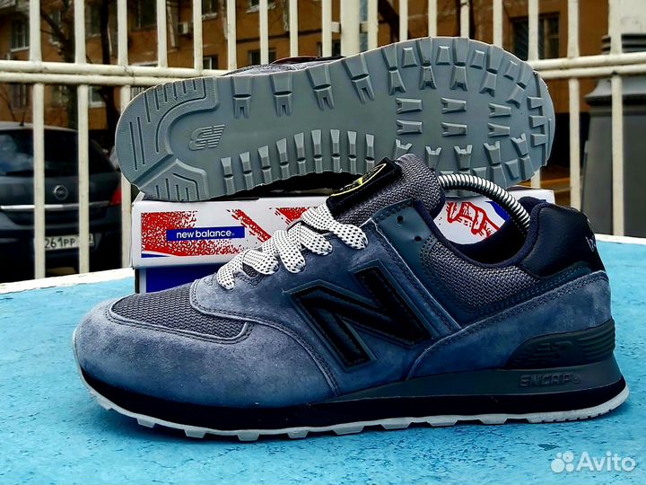 Кроссовки New Balance 574 stone island