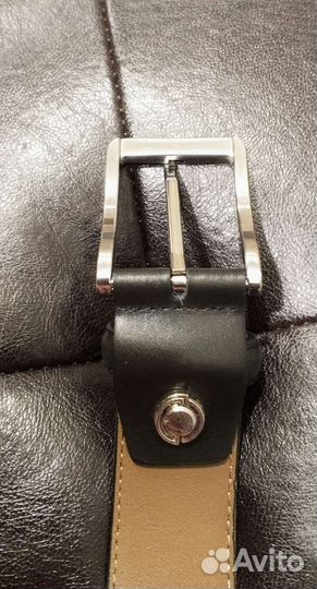 Мужской кожаный ремень, размер 54