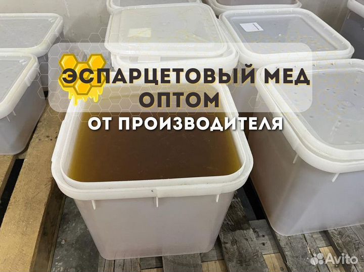 Эспарцетовый мёд оптом сбор 2023 года