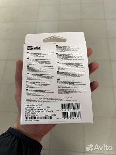 Seagate firecuda 530 SSD 1TB Б/У