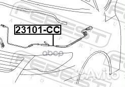 Трос привода открывания замка капота 23101CC Fe