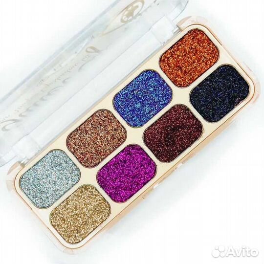 Sevencool, Тени для век с блестками 8 оттенков