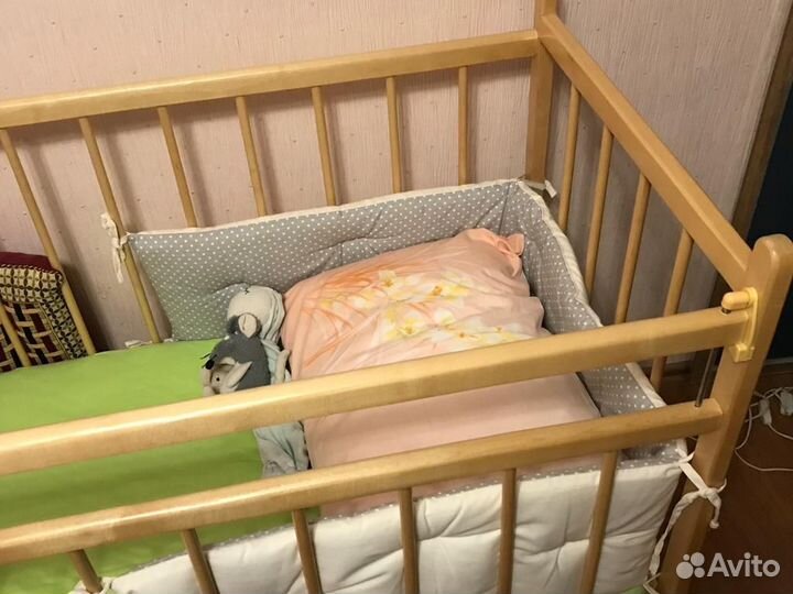 Детская кроватка из березы