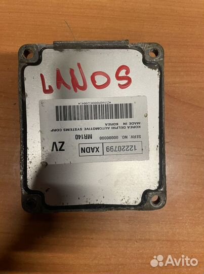 Chevrolet lanos Блок управления двигателем