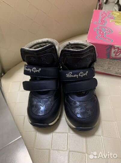 Ботинки детские для девочки 21 размер